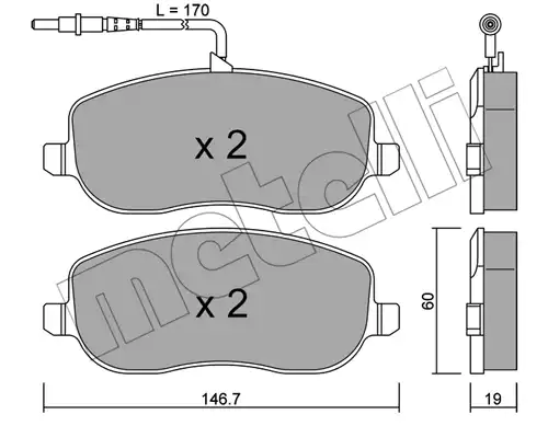 накладки METELLI 22-0530-0