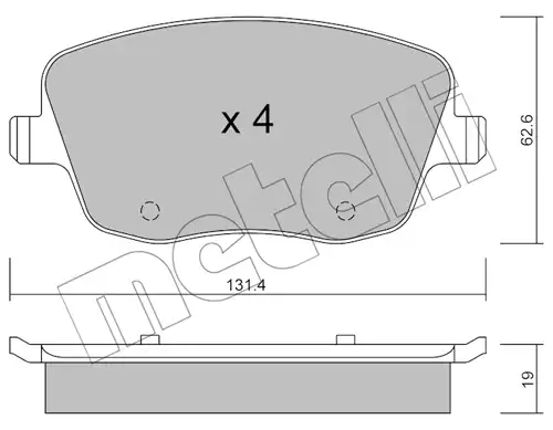 накладки METELLI 22-0547-0