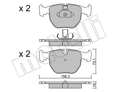 накладки METELLI 22-0559-0