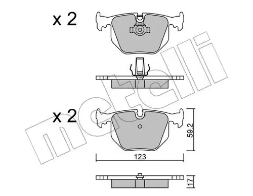 накладки METELLI 22-0560-0