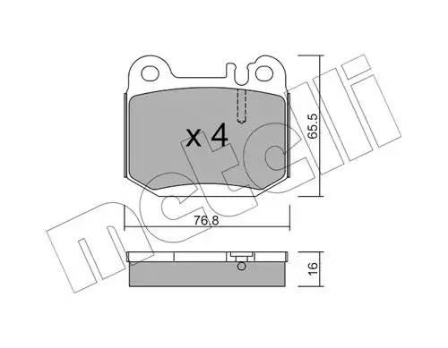 накладки METELLI 22-0564-0