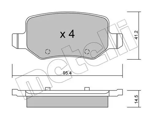 накладки METELLI 22-0565-0