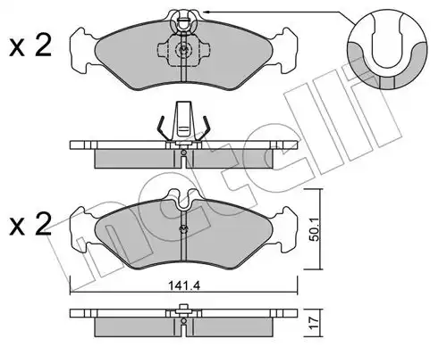 накладки METELLI 22-0571-0