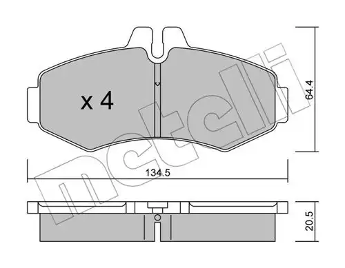 накладки METELLI 22-0573-0