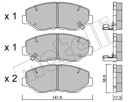 накладки METELLI 22-0606-0