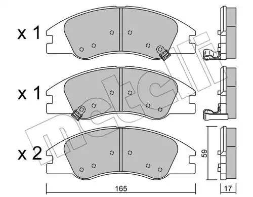 накладки METELLI 22-0630-0