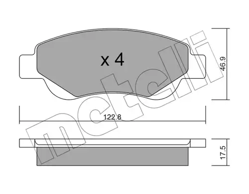 накладки METELLI 22-0637-0