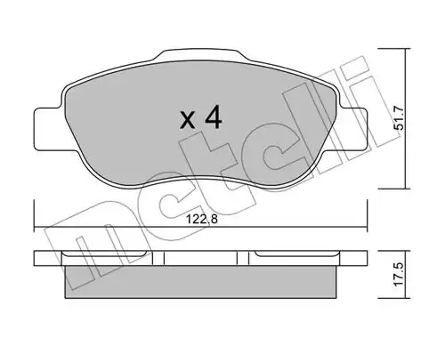 накладки METELLI 22-0638-0