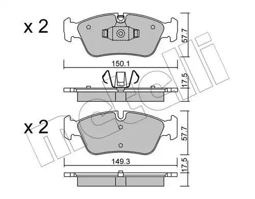 накладки METELLI 22-0640-0