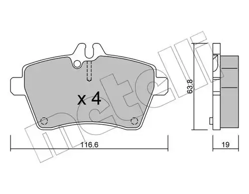 накладки METELLI 22-0646-0