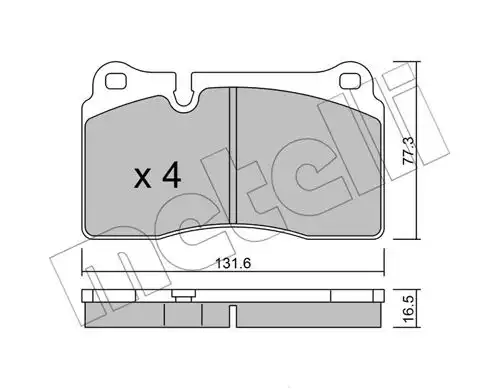 накладки METELLI 22-0659-0