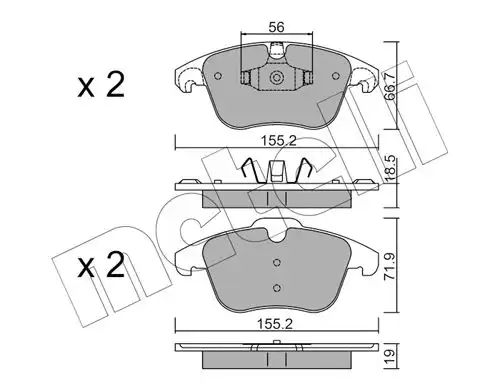 накладки METELLI 22-0675-3