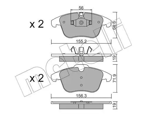 накладки METELLI 22-0675-4