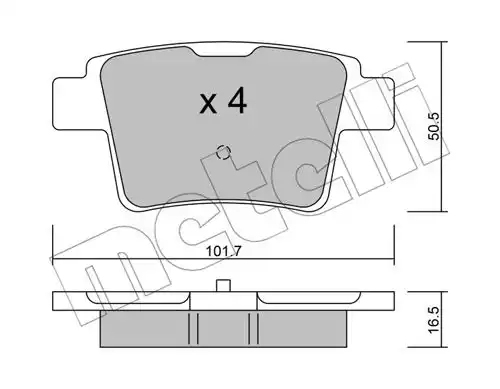 накладки METELLI 22-0677-0