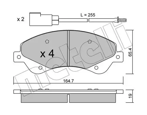 накладки METELLI 22-0679-0