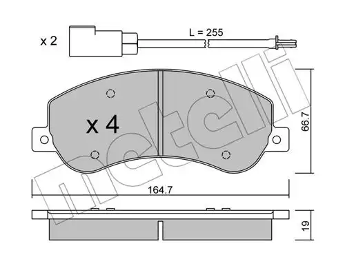 накладки METELLI 22-0680-0