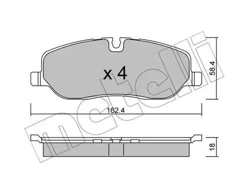 накладки METELLI 22-0693-0