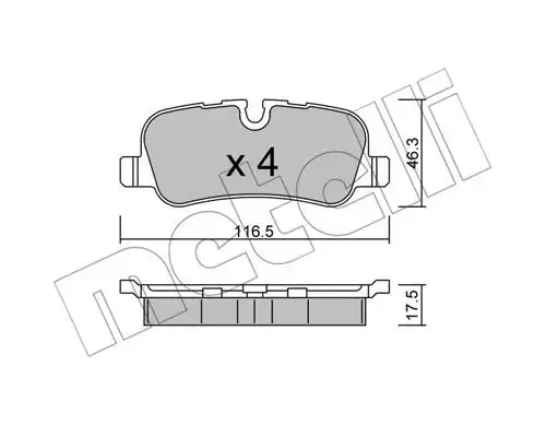 накладки METELLI 22-0694-0