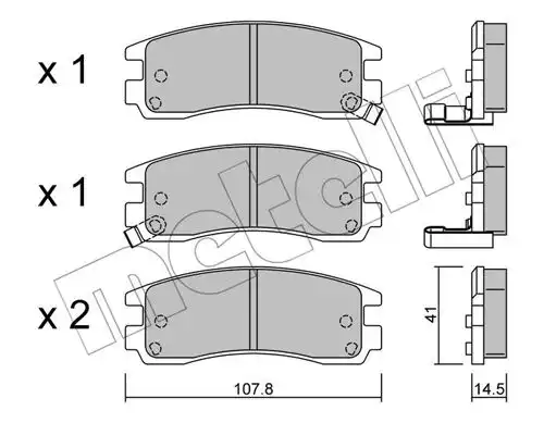 накладки METELLI 22-0697-0