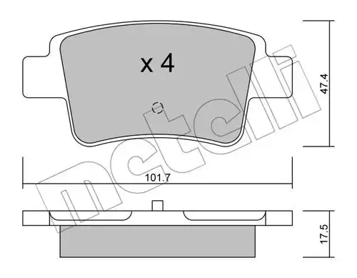 накладки METELLI 22-0705-0