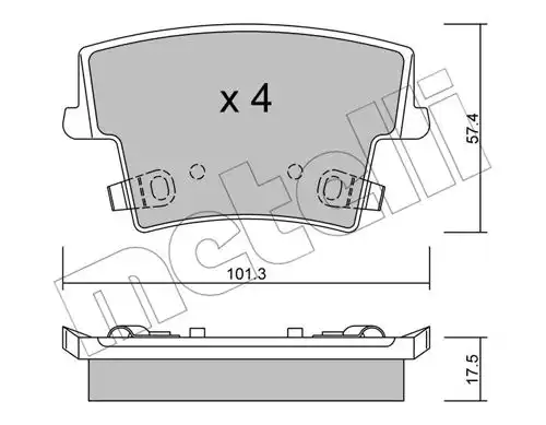 накладки METELLI 22-0718-0