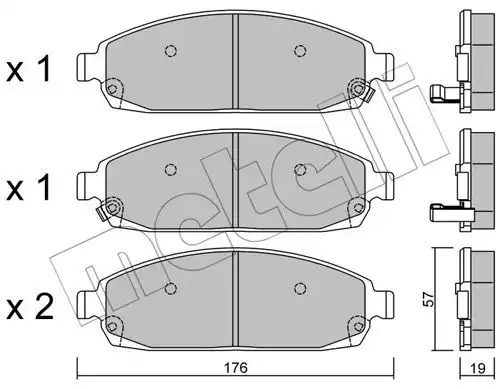 накладки METELLI 22-0719-0