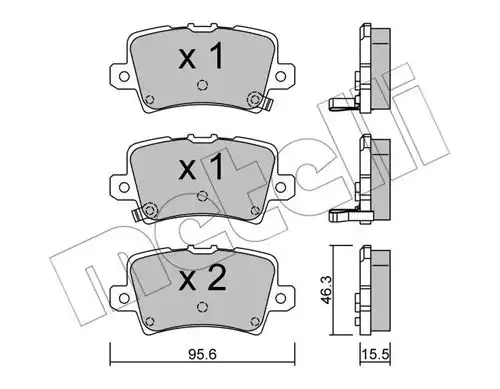 накладки METELLI 22-0729-0