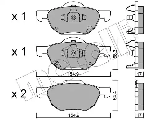 накладки METELLI 22-0730-0