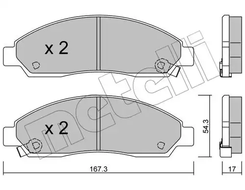 накладки METELLI 22-0731-0