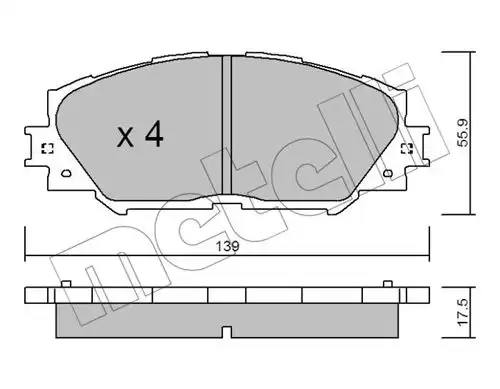 накладки METELLI 22-0747-0