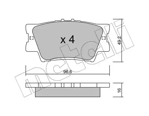 накладки METELLI 22-0749-0