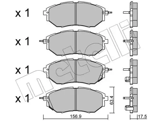 накладки METELLI 22-0763-0