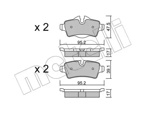 накладки METELLI 22-0769-0