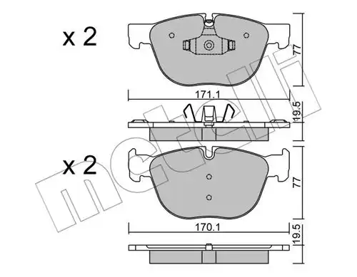 накладки METELLI 22-0770-0