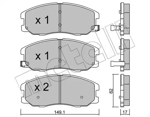 накладки METELLI 22-0778-0