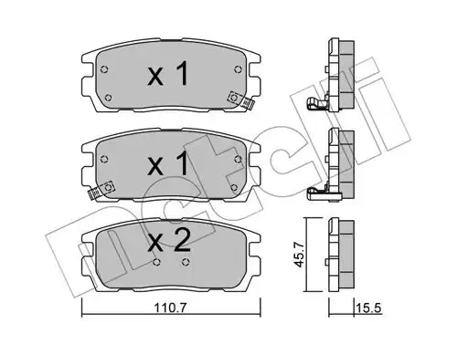 накладки METELLI 22-0779-0