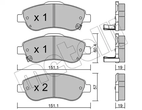 накладки METELLI 22-0789-0