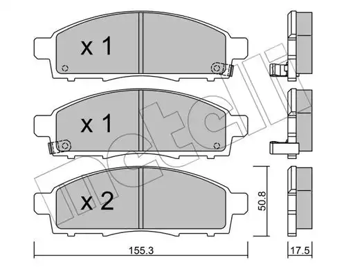 накладки METELLI 22-0791-1