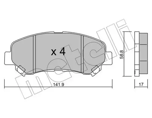 накладки METELLI 22-0792-0