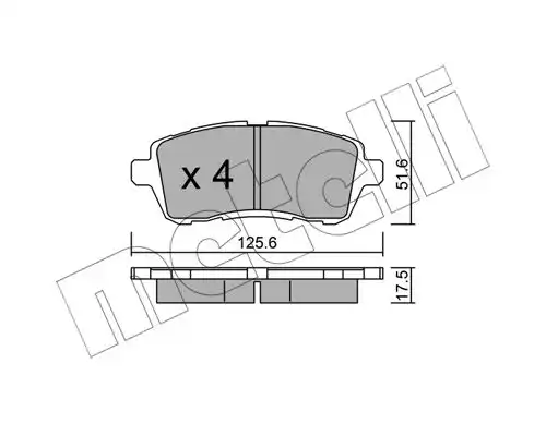 накладки METELLI 22-0793-2