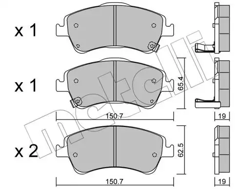 накладки METELLI 22-0795-0