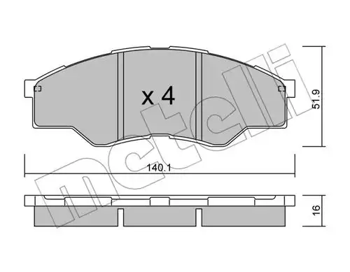 накладки METELLI 22-0797-0