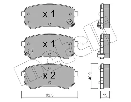 накладки METELLI 22-0815-0