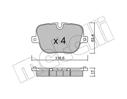 накладки METELLI 22-0837-0