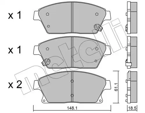 накладки METELLI 22-0839-0