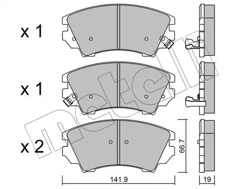 накладки METELLI 22-0842-0