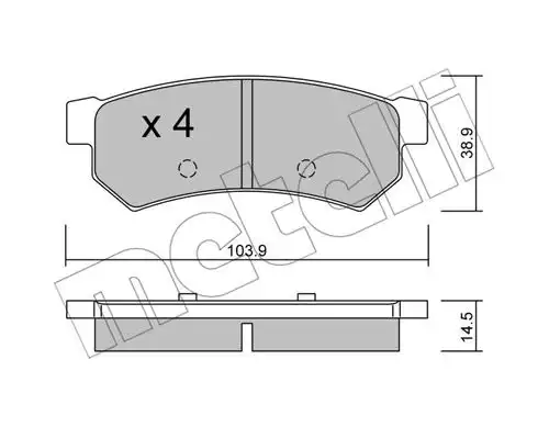 накладки METELLI 22-0846-0