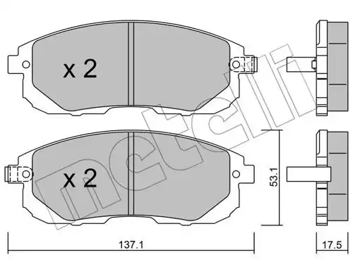 накладки METELLI 22-0876-1