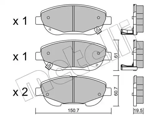 накладки METELLI 22-0879-0