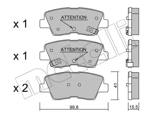 накладки METELLI 22-0886-1